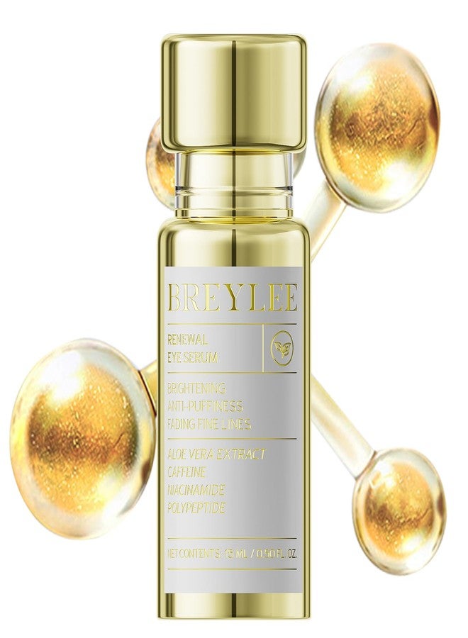 BREYLEE Renewal Eye Serum for Puffy Eye Bags Fine Lines Dark Circles Wrinkles, Anti-Puffiness & Fading Fine Lines, with Coffine Niacinamide Polypeptide - Image 1