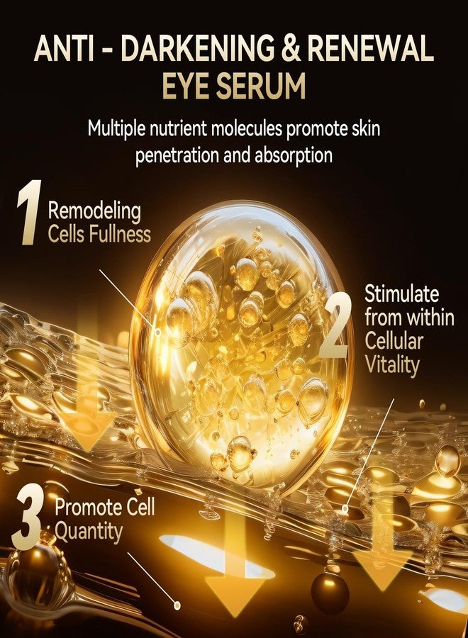 BREYLEE Renewal Eye Serum for Puffy Eye Bags Fine Lines Dark Circles Wrinkles, Anti-Puffiness & Fading Fine Lines, with Coffine Niacinamide Polypeptide - Image 3