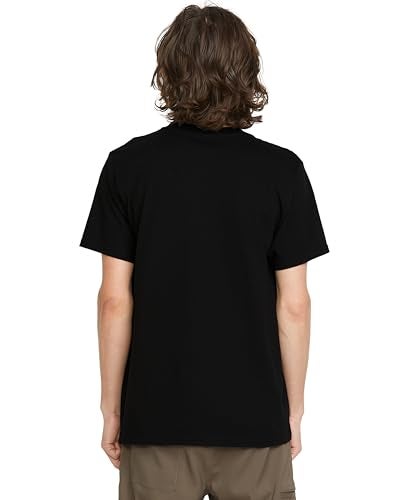 Volcom Men's Crisp Stone Short Sleeve Tee, Black S125, Large - Image 4