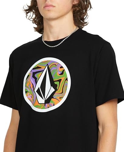 Volcom Men's Crisp Stone Short Sleeve Tee, Black S125, Large - Image 5