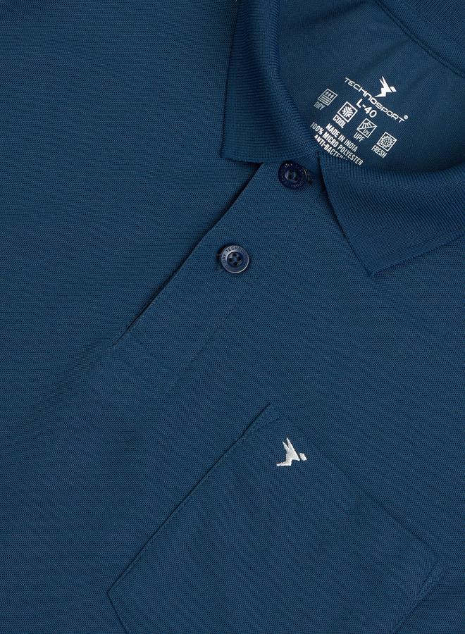 تكنوسبورت تيشيرت بولو تكنوسبورت سادة بجيوب - Image 5
