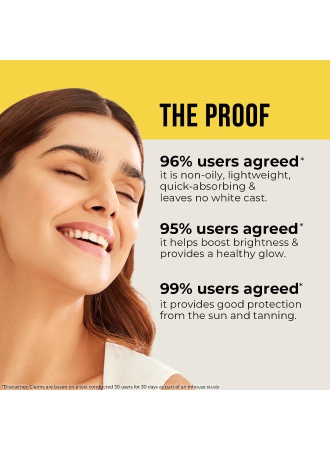 Dr. Sheth's Ceramide & Vitamin C Oil-Free Sunscreen SPF 50+ PA++++ | Clinically Tested- (In -Vivo) | For Healthy & Bright Skin | Lightweight & Non Greasy | For UVA/UVB & Blue Light & IR Protection | No white cast | For Oily Skin | For Men & Women | 50 g - Image 4