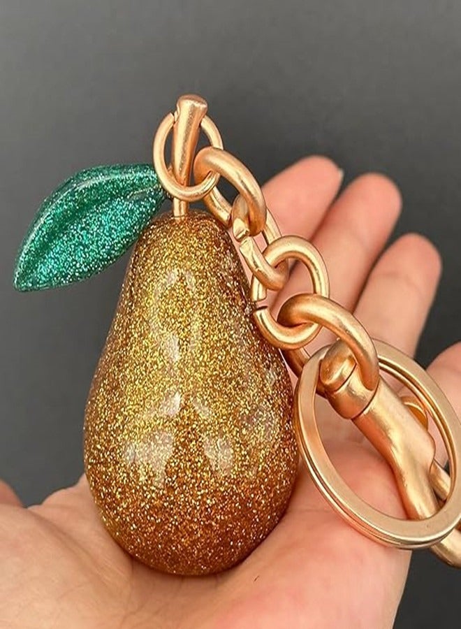 أوساويك سلسلة مفاتيح الكمثرى اللطفة، كرامات الحقيبة، كرامات حقيبة اليد للمحتويات، أكسسوارات سلسلة المفاتيح ديكور عيد ميلاد الحب للمرأة هدايا - Image 3