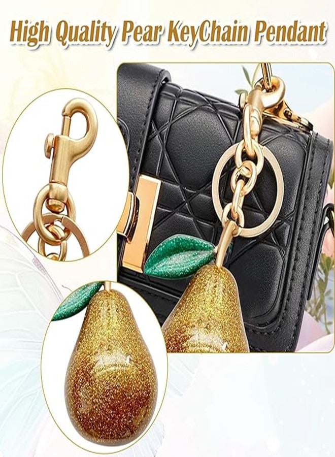 أوساويك سلسلة مفاتيح الكمثرى اللطفة، كرامات الحقيبة، كرامات حقيبة اليد للمحتويات، أكسسوارات سلسلة المفاتيح ديكور عيد ميلاد الحب للمرأة هدايا - Image 4