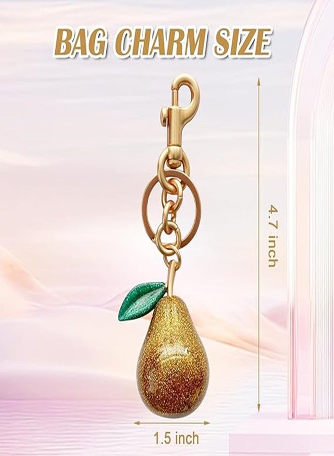 أوساويك سلسلة مفاتيح الكمثرى اللطفة، كرامات الحقيبة، كرامات حقيبة اليد للمحتويات، أكسسوارات سلسلة المفاتيح ديكور عيد ميلاد الحب للمرأة هدايا - Image 2