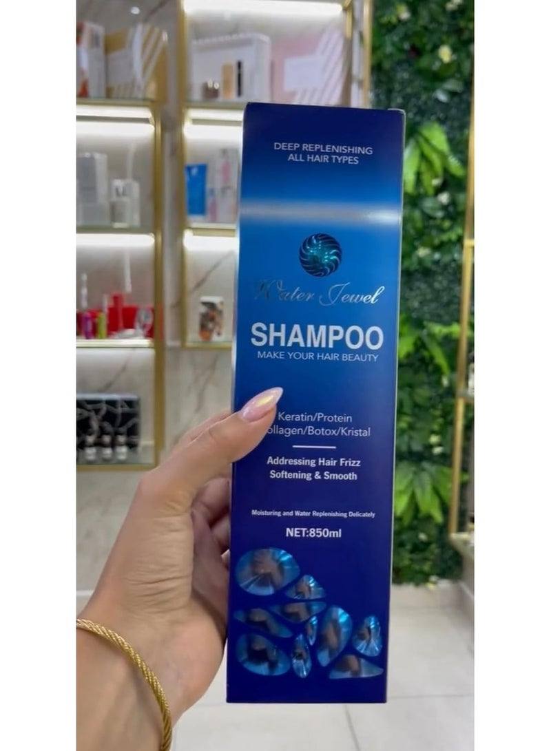 Water Jel Original Shampoo Keratin Protein Collagen Kristal for Hair 850 ML - Image 2