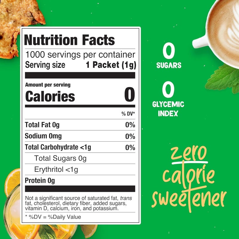 Pyure Organic Stevia Packets | Zero Calorie Sweetener for Coffee, and Baking | Granulated Stevia Sugar Substitute | Plant-Based, Keto, Diabetic & Paleo Friendly | USDA Organic, Non-GMO | 1000 Packets - Image 3