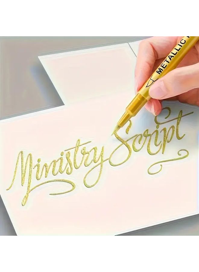 3Pcs Silvery Permanent Marker Pens Waterproof For Crafts Resin Art Office Supplies - Image 5