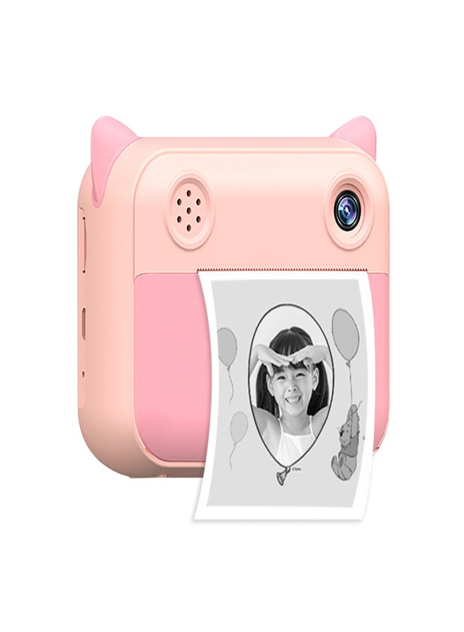 Cute Kids Instant Print Camera 1080P Digital Video Camera Dual Camera Lens 12MP 2.4 Inch LCD Screen Built-in Battery Birthday Festival Christmas Gift for Boys Girls - Image 1