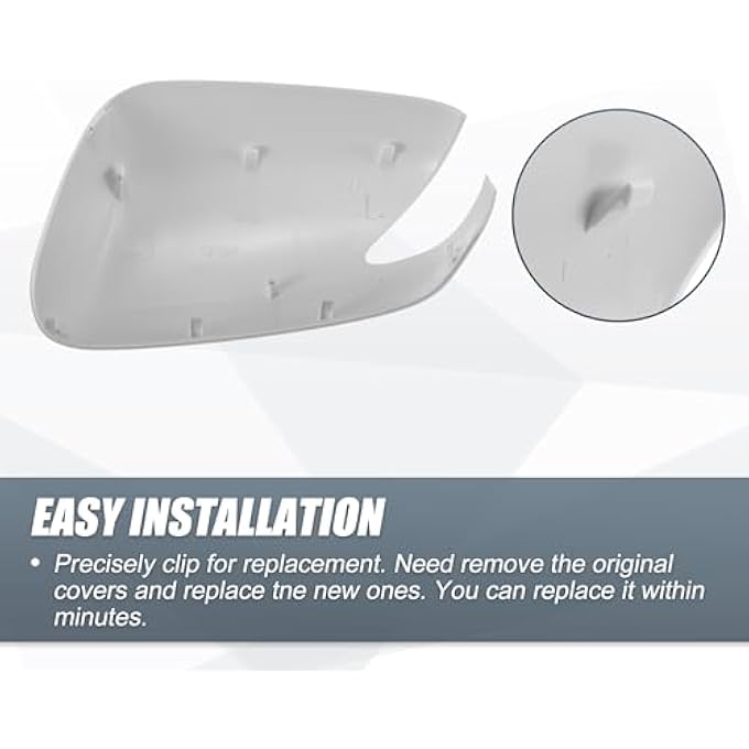 ريحني رؤية خلفية للسيارة يمين، غطاء مرآة الراكب الجانبية، غطاء بديل: أبيض لهوندا فيت 20092013 يناسب مع موديلات الإشارة أغطية واقيات المرايا، الزينة الخارجية، الزينة الخارجية. - Image 5