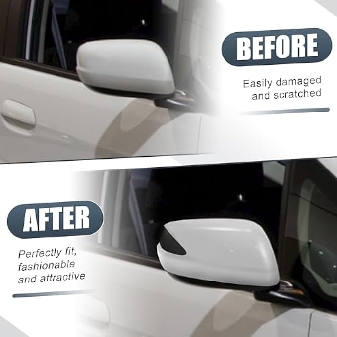 ريحني رؤية خلفية للسيارة يمين، غطاء مرآة الراكب الجانبية، غطاء بديل: أبيض لهوندا فيت 20092013 يناسب مع موديلات الإشارة أغطية واقيات المرايا، الزينة الخارجية، الزينة الخارجية. - Image 2