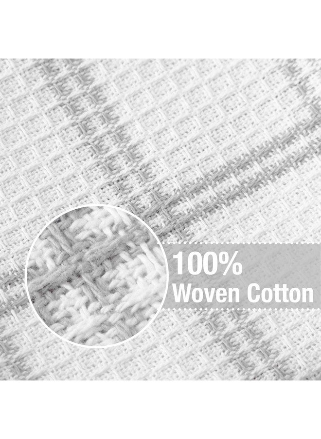 T-FAL Premium Waffle Dish Cloths: Highly Absorbent, Super Soft Long Lasting - 100% Cotton, 12"x13" Flat Waffle Dish Towel for Cleaning & Drying Dishes, (4-Pack), Grey - Image 2