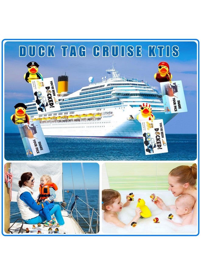 Poen 24 Pcs Mini Pirate Rubber Ducks 2 Inch Cruise Yellow Duck with 24 Pcs Tags Bathtub Pool Toys Pirate Party Favors for Carnival Supplies Baby Shower Birthday Christmas Party Favor Gifts - Image 5