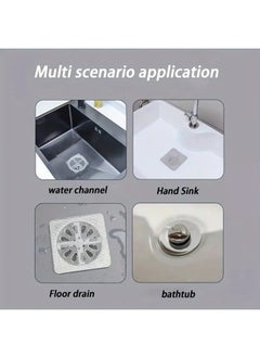 Generic 30pcs Disposable Drain Strainer,Anti-blocking Floor Drain Sticker Strainers Sticky Filter Mesh Stickers ,Drain Cover, Kitchen Sink Strainers  - Image 5