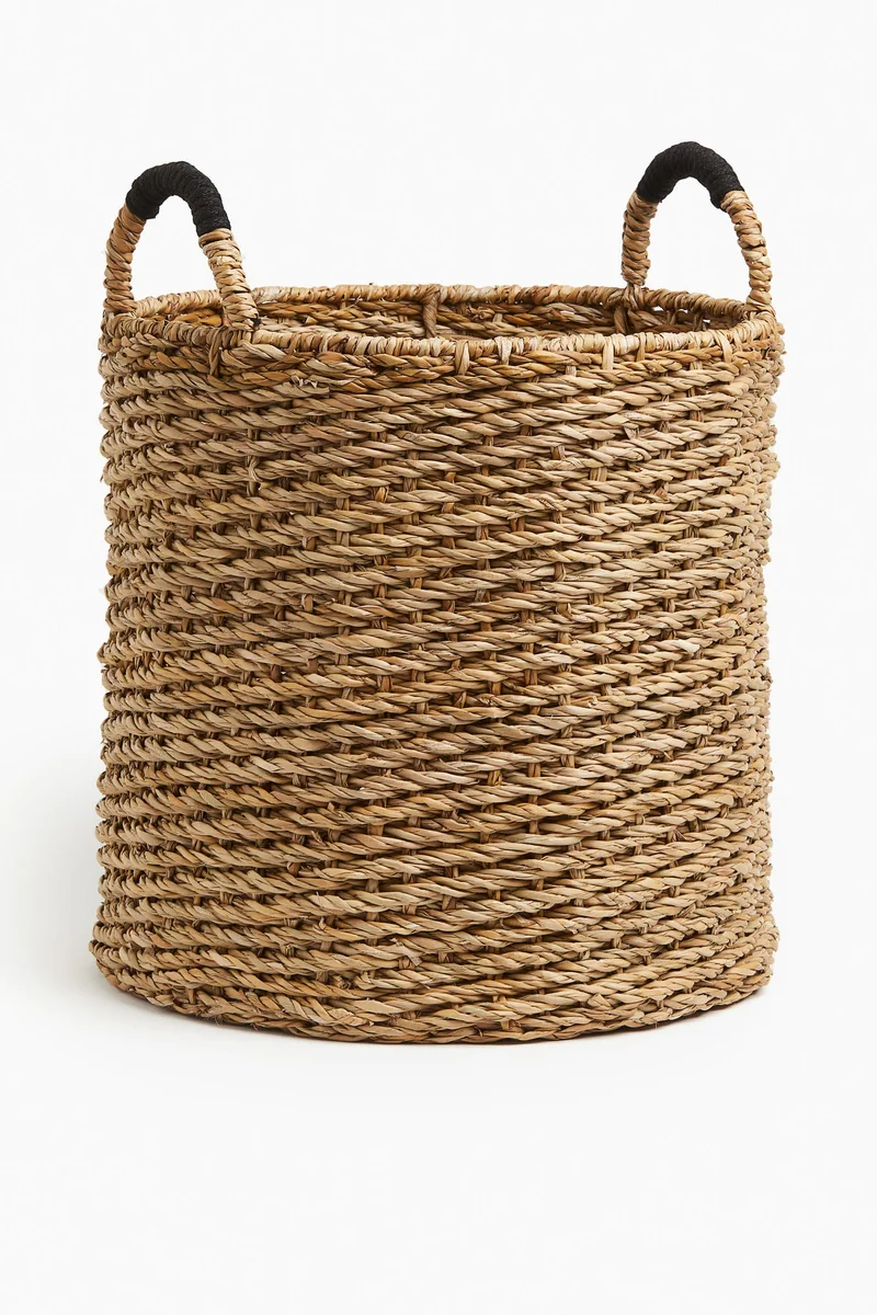H&M Large seagrass storage basket