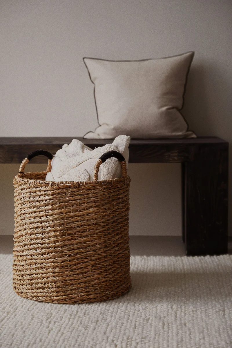 H&M Large seagrass storage basket