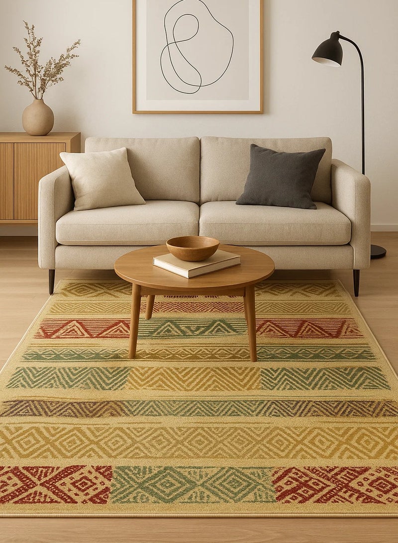 لوفت بريستول، سجادة أريكة، سجادة غرفة معيشة حديثة، سجادات أرضية ناعمة، وسائد سجادة، سجادة أريكة غير قابلة للانزلاق، سجادة غرفة معيشة قابلة للغسل، مقاس 200*285 سم، بيج-7997-CG1-J - Image 1