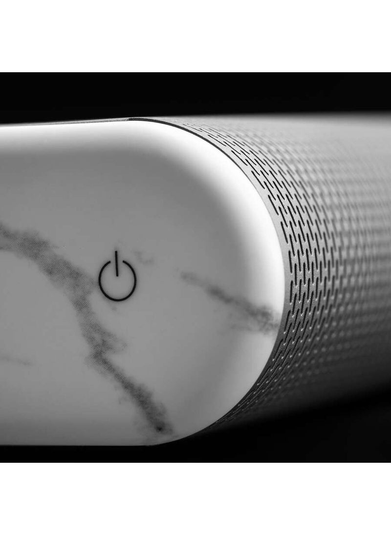 Miami Radio Clock White Marble LA107DMW