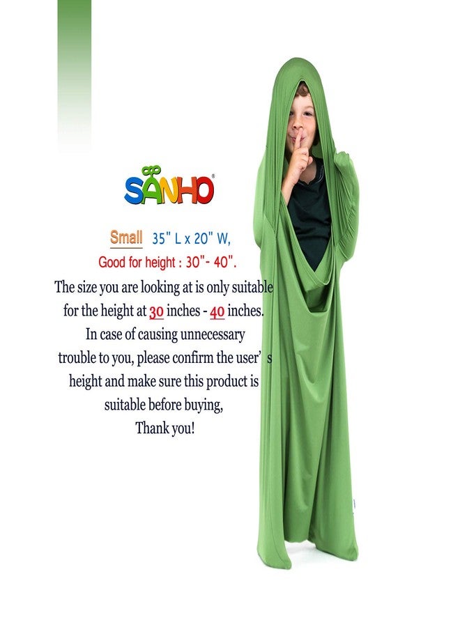 SANHO Premium Sensory Sock,Small, 35" L x 20" W, Good for Height:Up to 40", Updated Version,Green - Image 3