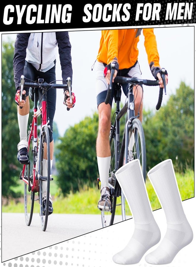 نيوكوت جوارب نيوكوت الهوائية 3 أزواج، جوارب هوائية مضادة للانزلاق بخطوط سيليكون، مناسبة لرياضة ركوب الدراجات والجري للرجال والنساء (أبيض) - Image 5