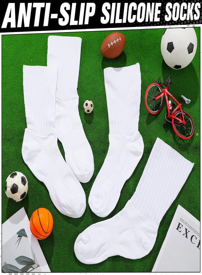 نيوكوت جوارب نيوكوت الهوائية 3 أزواج، جوارب هوائية مضادة للانزلاق بخطوط سيليكون، مناسبة لرياضة ركوب الدراجات والجري للرجال والنساء (أبيض) - Image 4