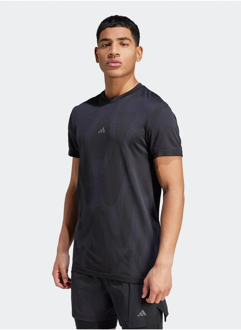 اديداس D4T Yoga Seamless T-Shirt