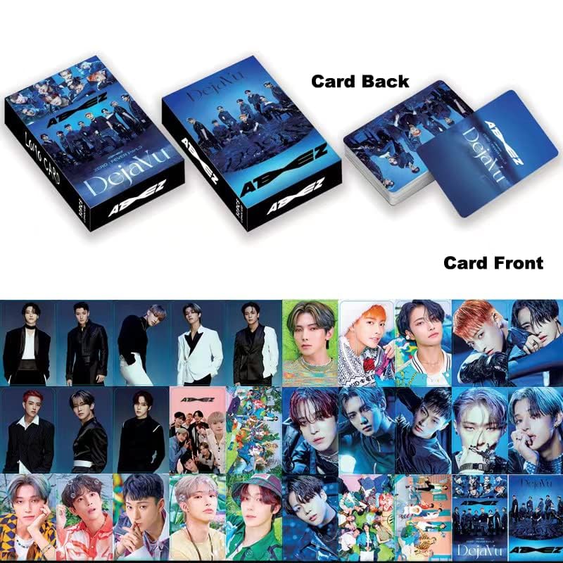 HOMRAA 5 Pack/150 Pcs Lomo Card Kpop Photocards Greeting Card with Postcards for Ateez - Image 3