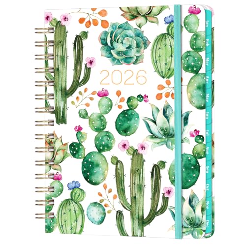 MaaIbok 2026 Planner - Planner 2026, 2026 Planner Weekly and Monthly, Jan 2026 - Dec 2026, 8.5" x 6.4", Calendar Planner with Hardcover, Twin - Wire Binding, Monthly Tabs, Elastic Closure, Daily Organizer - Image 1
