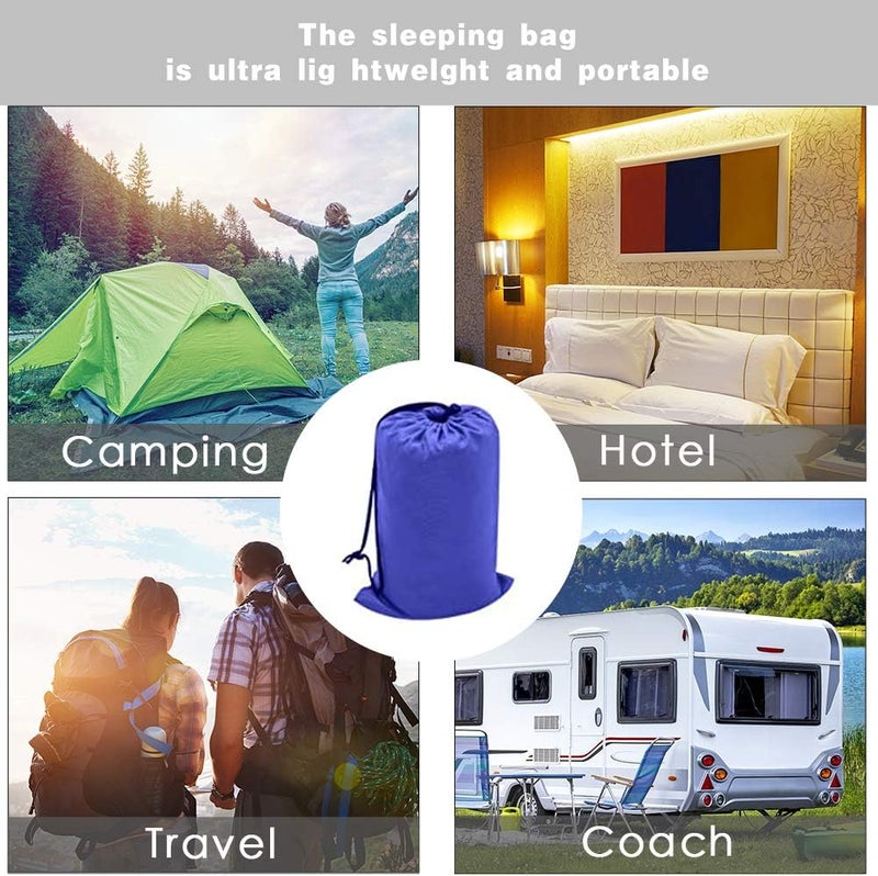 OUTEST Travel and Camping Sheet Sleeping Bag Liner - Lightweight Compact and Portable Adult Sleeping Bag - Ideal for Traveling,Hostels and Camping - Image 4