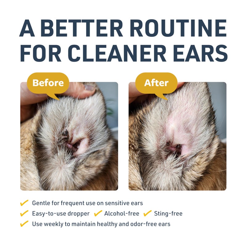 Veterinary Formula Clinical Care Ear Therapy Wipes, 100ct â€“ Cat and Dog Ear Cleaner â€“ Help Relieve Itchy Ears Quickly & Effectively Remove Dirt, Debris, and Foul Odor - Image 3