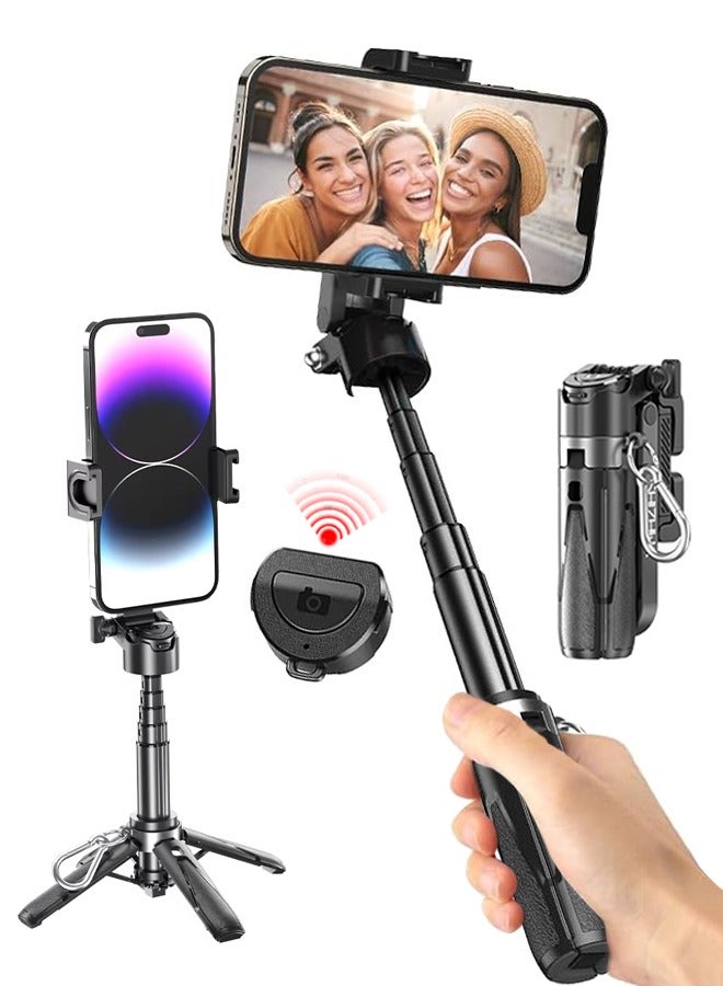 Adjustable Phone Tripod Stand,Wireless Remote Control,Perfect for Live Streaming, TikTok Videos, and Hands-Free Photography  - Image 1