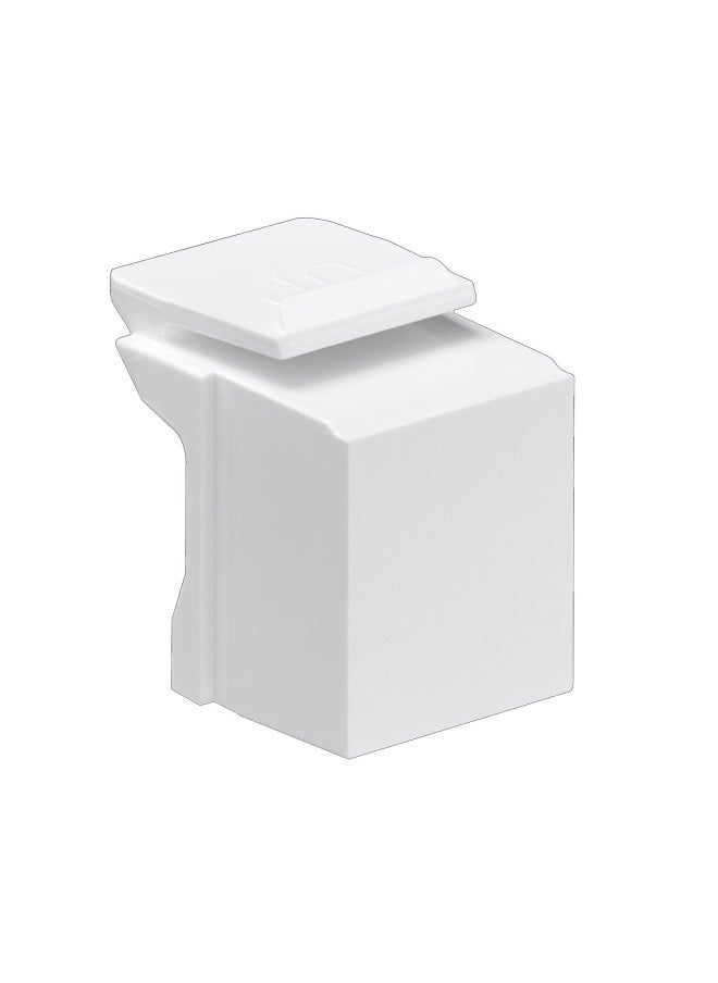 Leviton 41084 Bw Blank Quickport Insert 10 Pack White 