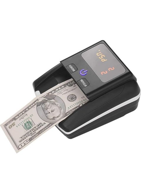 Counterfeit Bill Detector Portable Small Banknote Bill Detector Denomination Value Counter UV MG IR Detection Fake Money Currency Cash Checker Tester Machine for USD EURO DHS