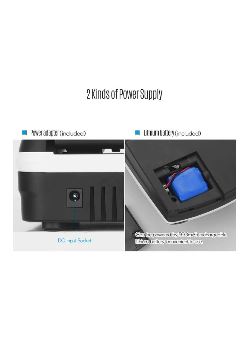 Counterfeit Bill Detector Portable Small Banknote Bill Detector Denomination Value Counter UV MG IR Detection Fake Money Currency Cash Checker Tester Machine for USD EURO DHS