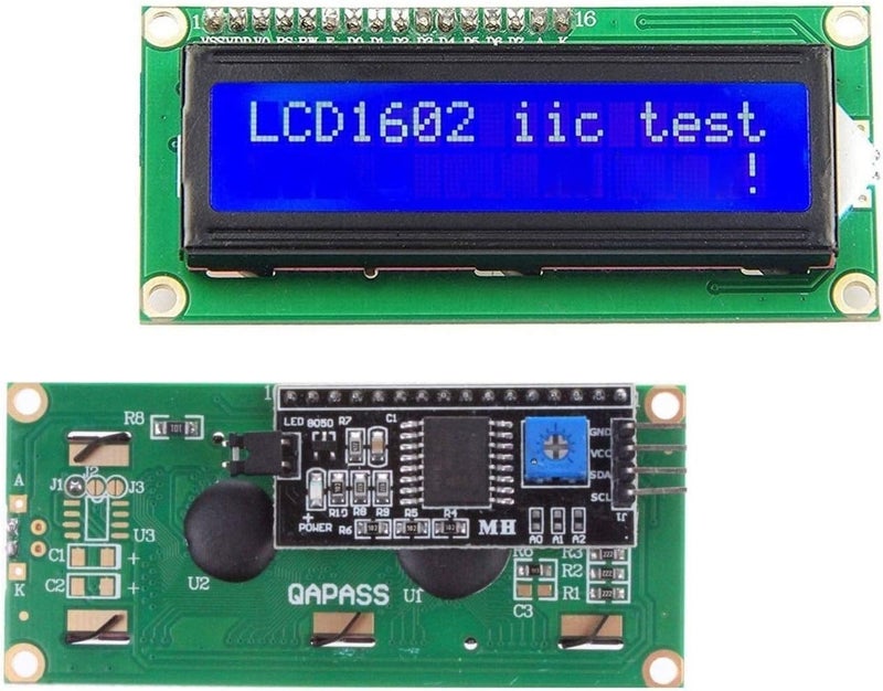 NOYITO 1602 16x2 LCD Module Shield Blue Backlight with PCF8574TIIC I2C Driver Serial Interface Compatible with Win OS UNO R3 MEGA2560 (Pack of 2) (1602 IIC Screen Blue) - Image 2