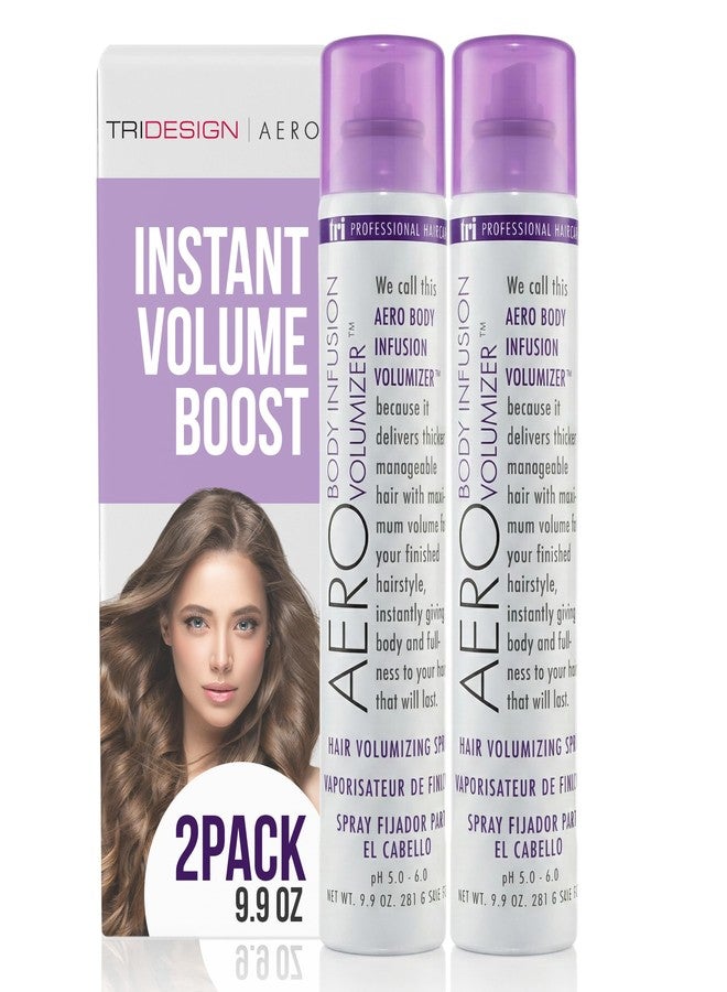 TRIDESIGN Aero Body Infusion Volumizer - Achieve Maximum Volume & Enhanced Texture, Weightless Formula for Root Lift & Fullness, Adds Body & Shine, Versatile Style for All Hair Types - 9.9 oz (2 Pack) - Image 1