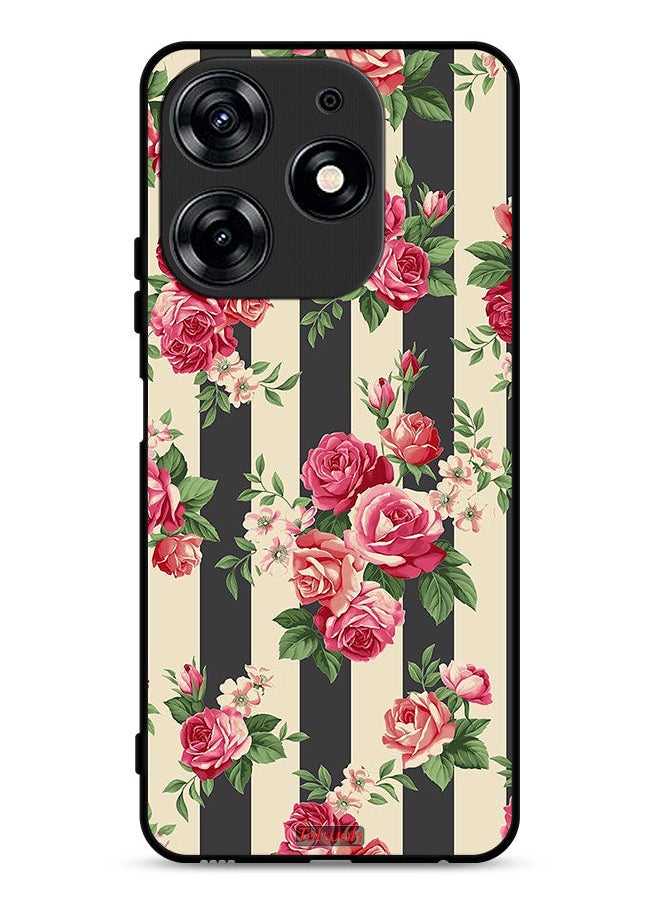 Tolwak Tecno Spark 10 Pro 4G Protective Case Cover Roses Pattern  - Image 1