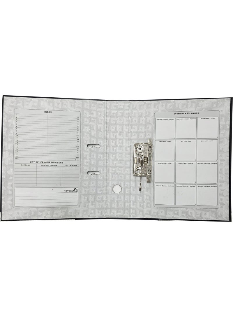 Alba Rado 50 Piece Box File Broad Black Unfixed (8cm spine) F\S Size (210x 330 mm) - Image 2