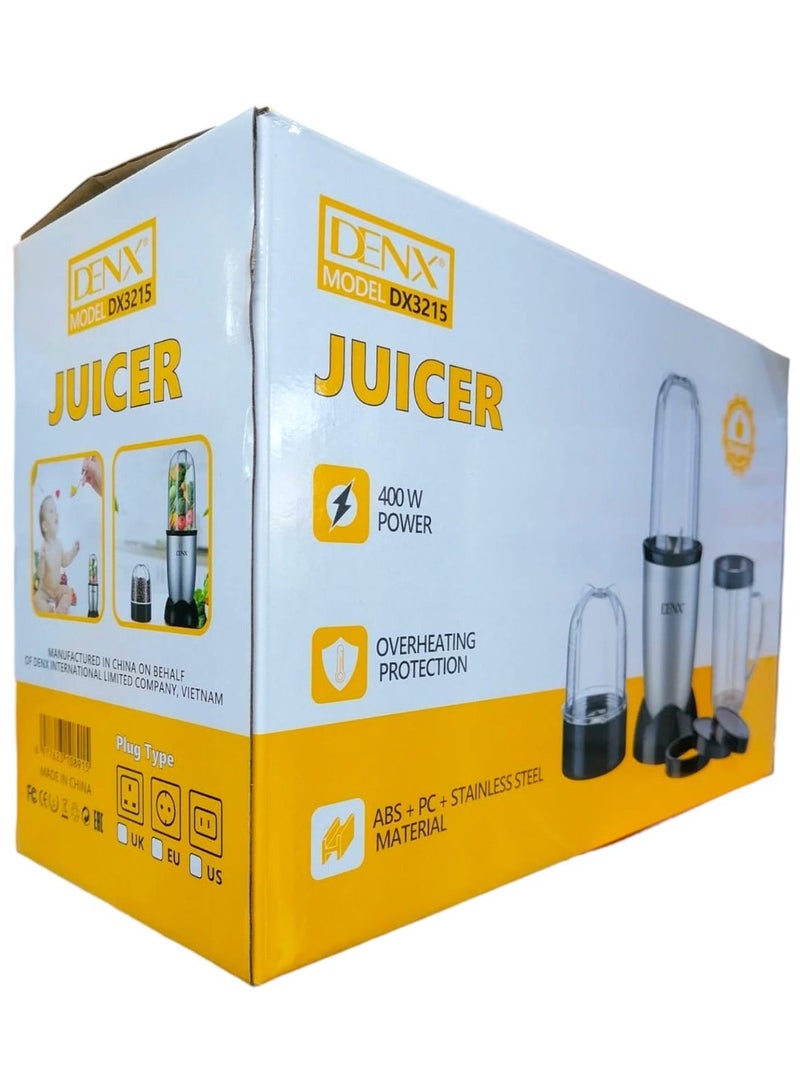 Denx 400W High Speed ​​Stainless Steel Multifunctional Electric Juicer - Image 4