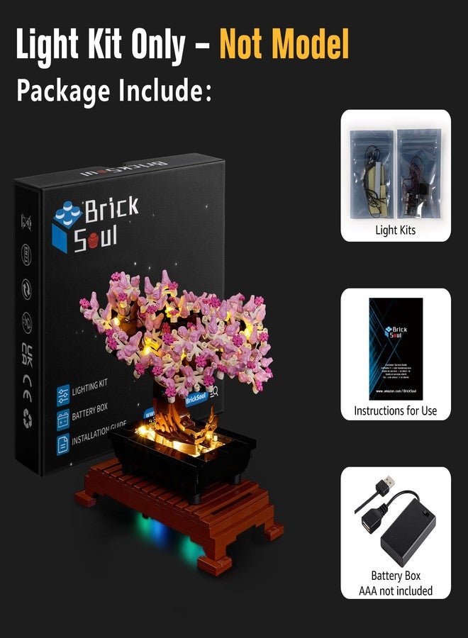 BrickSoul Light Up Kit Compatible with Lego Bonsai Tree Plants 10281 Building Set, Upgrade Design Standard Lighting Accessories for Lego Fans, Not Included 10281 Model - Image 2