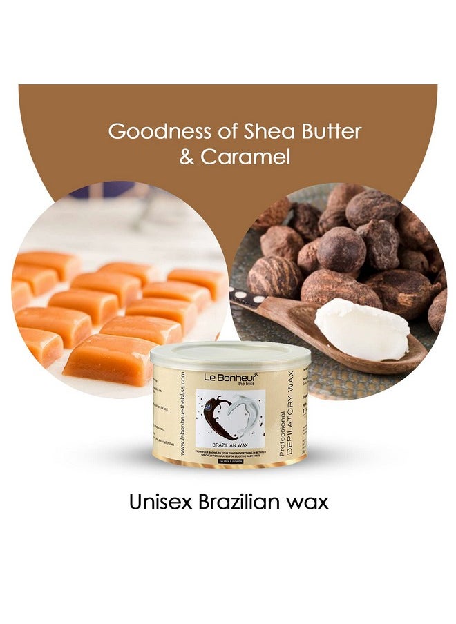 Le Bonheur.. - Stripless Brazilian Liposoluble Wax | For Face - Upper Lips - Arms - Legs - Bikini Line - Underarms And Full Body | Men & Women | White Chocolate | 250Gm - Image 1
