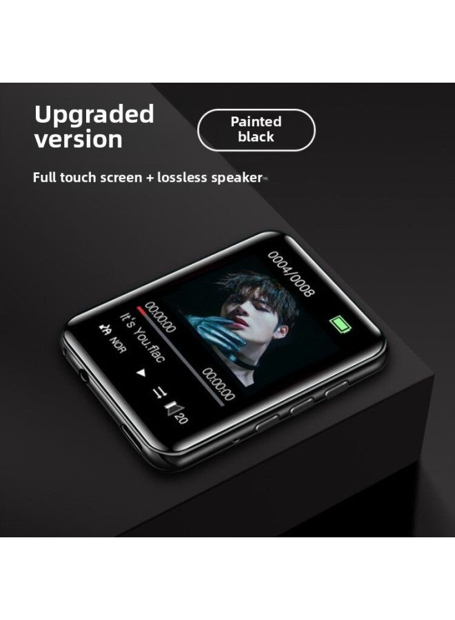A02mp3 Walkman Student Edition Mp4 Bluetooth Player For High School Students-Color:1.8inch Touch Screen Version [black + Exterior] Comes With Protective Cover/headphones/lanyard/otg-Capacity:8gb (bluetooth Version)-package 1 - Image 1
