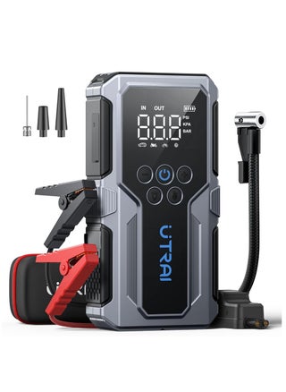 Portable Cordless Car Battery Emergency Starter, Tire Air Pump, Air Compressor To Easily Inflate Tires, LED Display, With Flashlight, Mobile Power Supply, Large Capacity Storage - pzsku/Z973F97140E612DC41A8BZ/45/1747640188/55ae8559-ad0c-4615-827f-bae61b26aaae