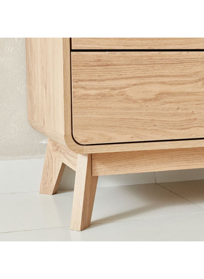 Home Box Nordica 3-Drawer Young Dresser | Dressing Table | Vanity Table | Makeup Table Without Mirror Brown 76x80x40 cm  - Image 5