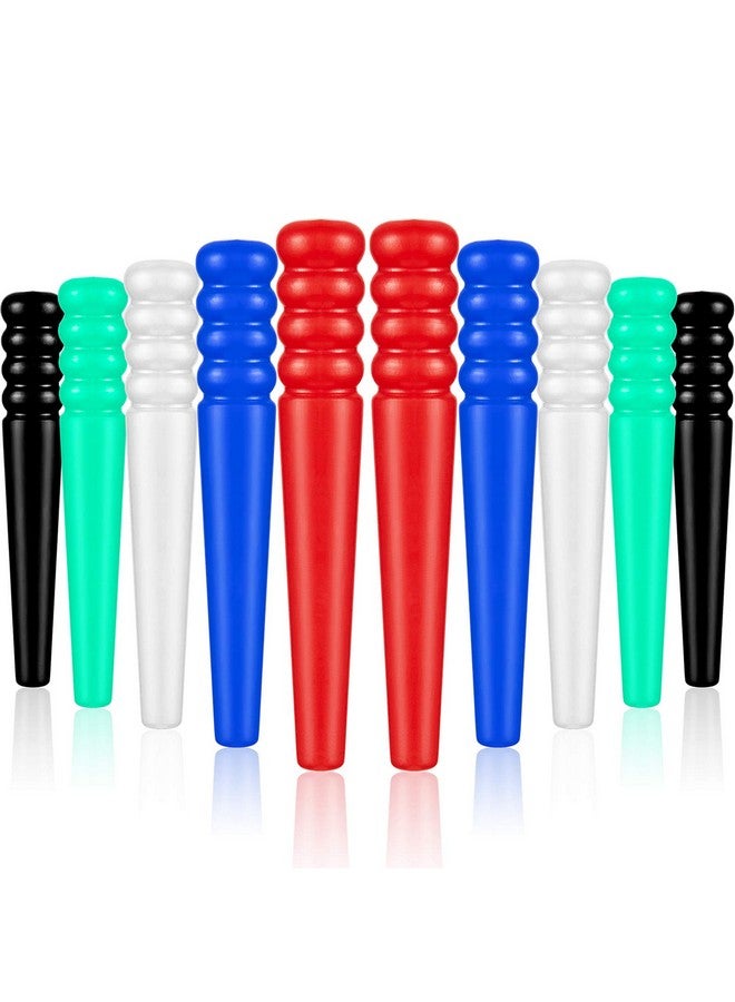 60 Pieces Plastic Cribbage Pegs Tapered Board Pegs Replacement for Cribbage Traditional Board Game, 5 Colors - Image 2