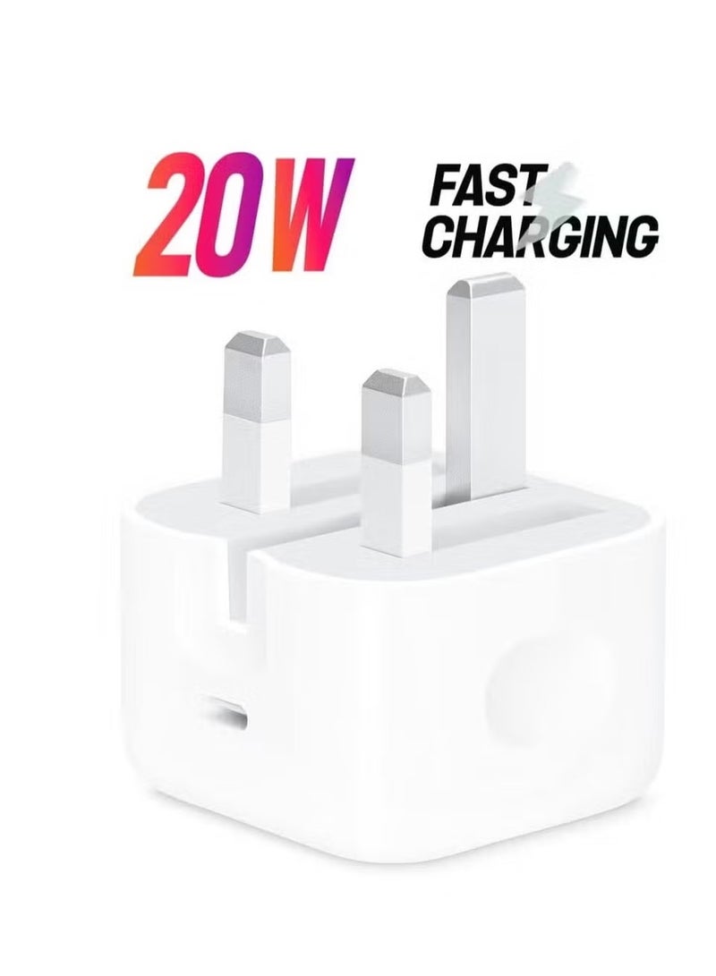 Compatible with IPhone Charger Fast Charging|20W USB-C Travel Power Adapter Compatible for iPhone 16/15/14/14 Pro/14 Pro Max/14 Plus/13/12/SE2020/11/XR/XS Max/X/iPad,Samsung Galaxy And all Type C Phones - Image 1