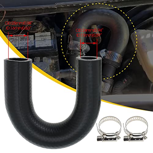 Jofynzo For LT Heater Core Crossover Coolant Bypass Hose with 2 Clamps for Chevy for Pontiac for LS1 LM7 LR4 LQ4 LS6 L59 LQ9 LS2 LS3 LH9 L20 - Image 3