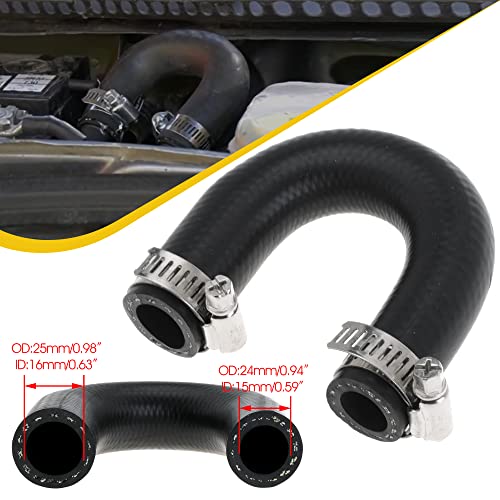 Jofynzo For LT Heater Core Crossover Coolant Bypass Hose with 2 Clamps for Chevy for Pontiac for LS1 LM7 LR4 LQ4 LS6 L59 LQ9 LS2 LS3 LH9 L20 - Image 2