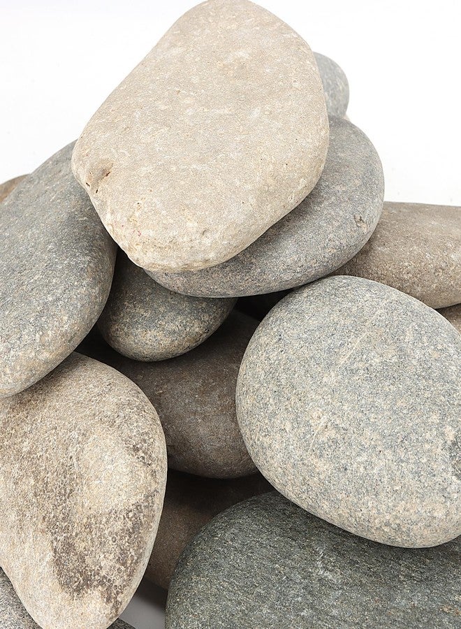 SHEUTSAN 20PCS 3-4 Inch River Painting Rocks, Flat Painting Stone, Crafts Rock Stones Bulk for DIY Project, Hand Crafts - Image 3
