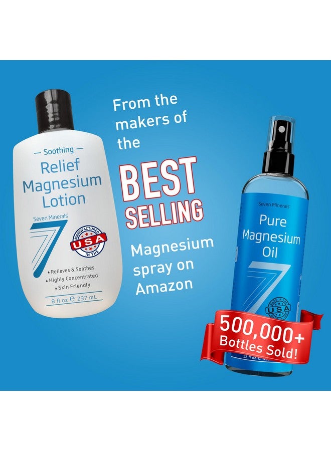 سيفين مينيرالز لوشن المغنيسيوم من سيفين مينرالز للنوم، راحة مُهدئة واسترخاء - تركيز عالٍ من المغنيسيوم لنوم أفضل، وعناية أفضل بالقدمين والمفاصل. لوشن غير دهني بمكونات لطيفة على البشرة - 236 مل - Image 4